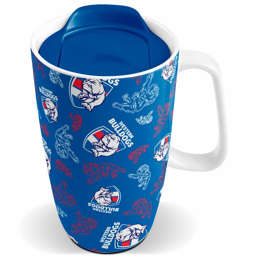 Western Bulldogs Travel Mug with Handle