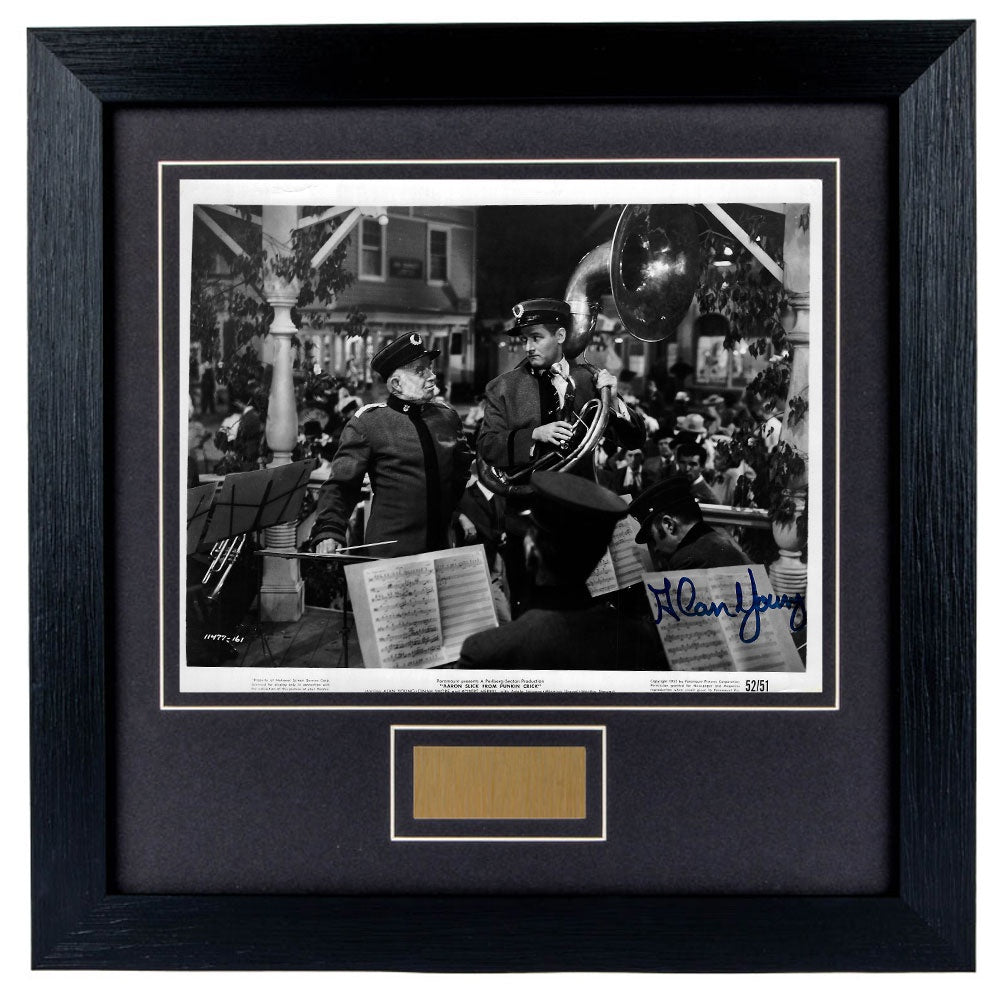 Alan Young Personally Signed Aaron Slick From Punkin Crick 8 x 10 Photograph Framed