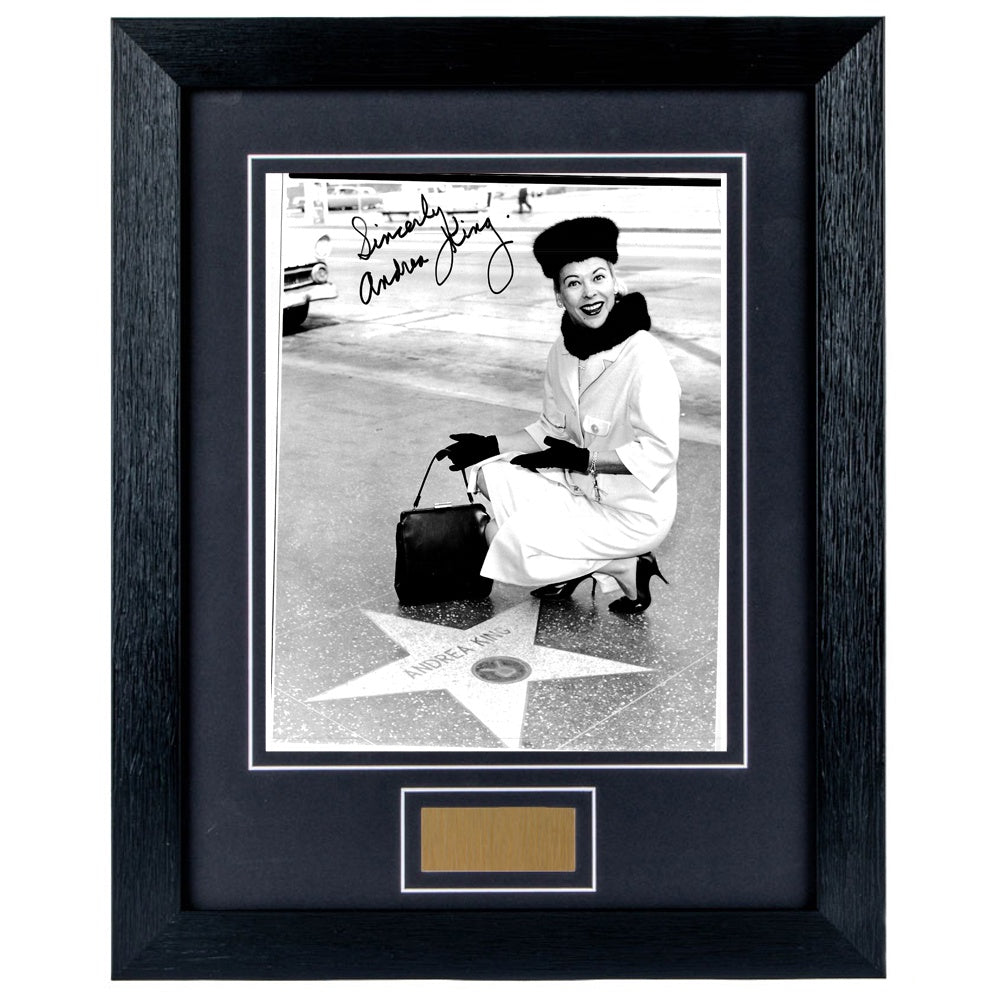 Andrea King Personally Signed Portrait V1 8 x 10 Photograph Framed