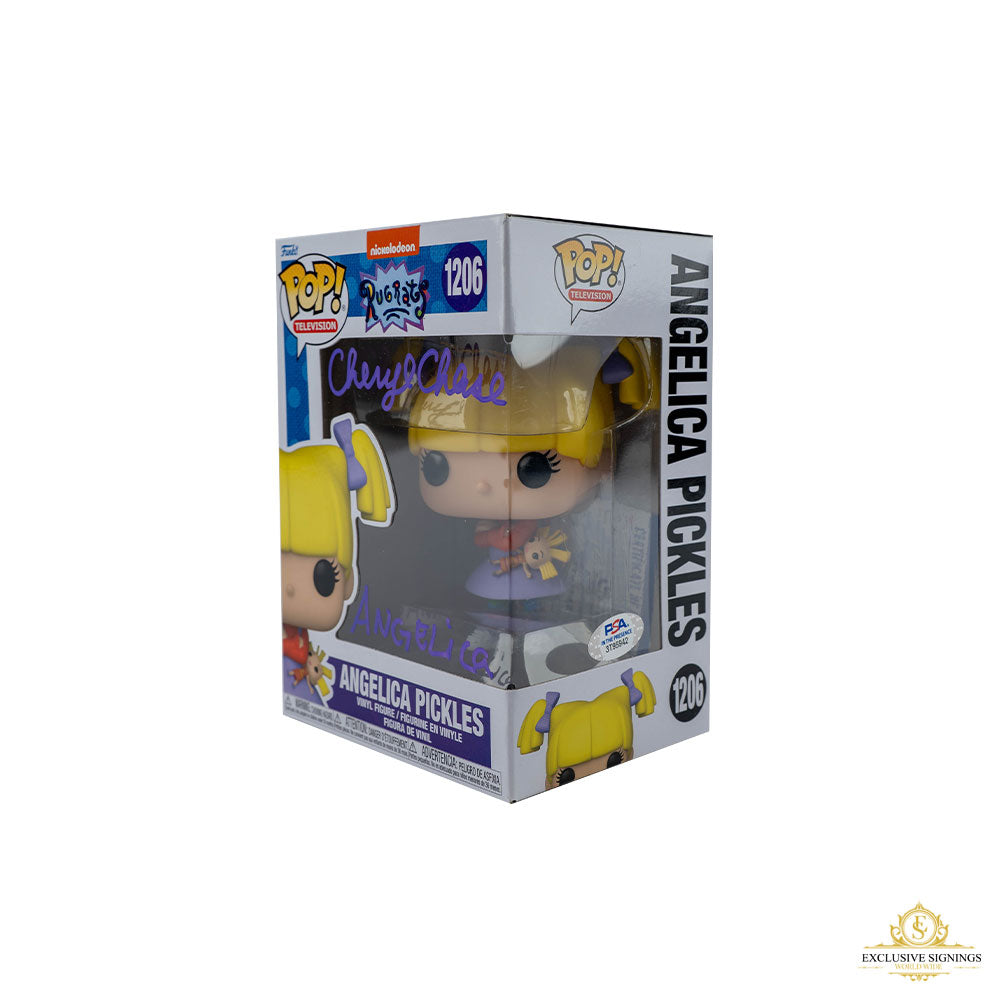 Angelica Pickles Rugrats Cheryl Chase Signed Pop #1206 PSA