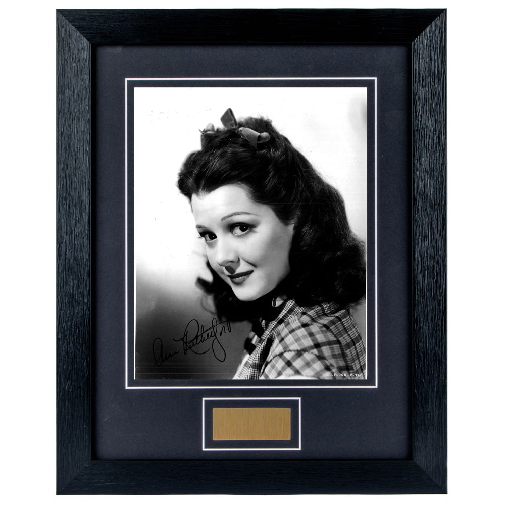 Ann Rutherford Personally Signed Gone With the Wind 8 x 10 Photograph Framed