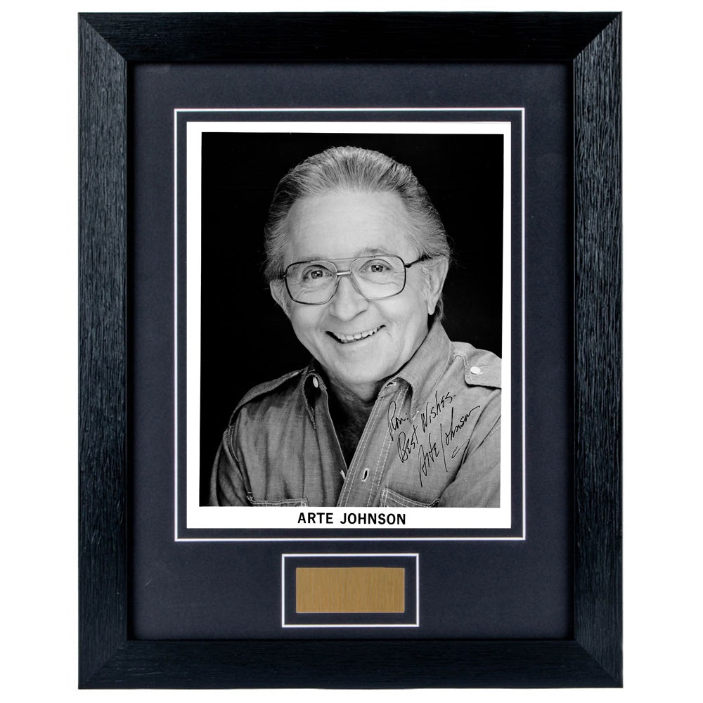 Arte Johnson Personally Signed Rowan and Martys laugh in 8 x 10 Photograph Framed