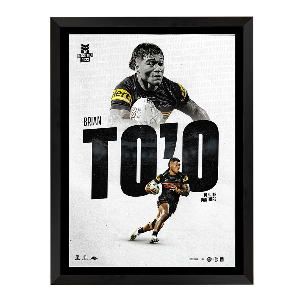 Penrith Panthers Brian To'o Collectors Edition Print Framed