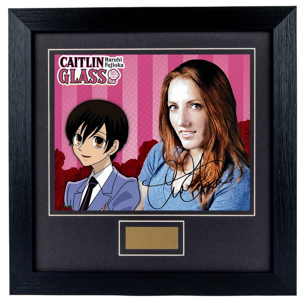 Caitlin Glass Personally Signed Ouran High School Host Club 8x10 Photograph Framed