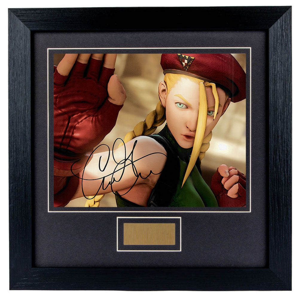 Caitlin Glass Personally Signed Street Fighter 8x10 Photograph Framed