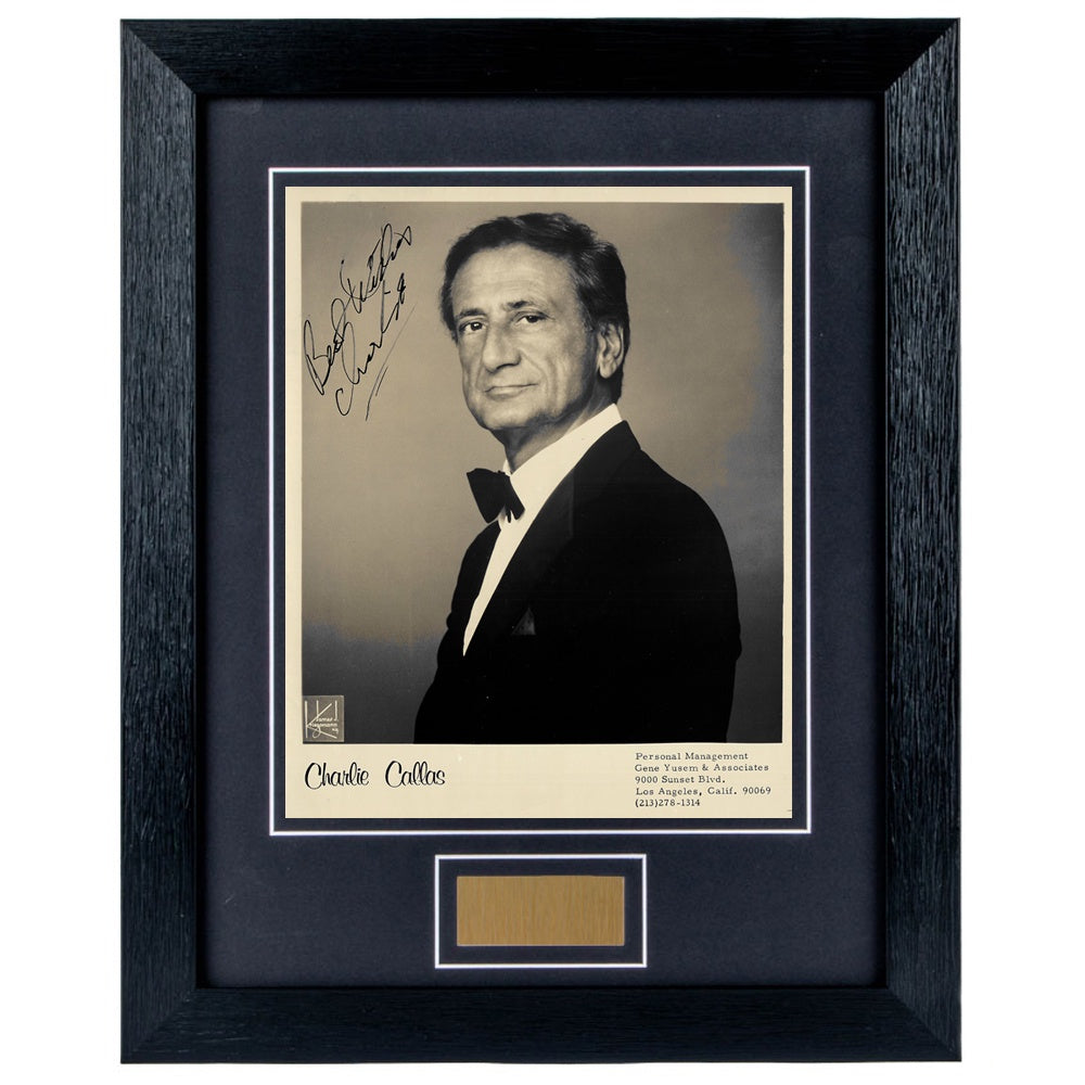 Charlie Callas Personally Signed Portrait 8 x 10 Photograph Framed