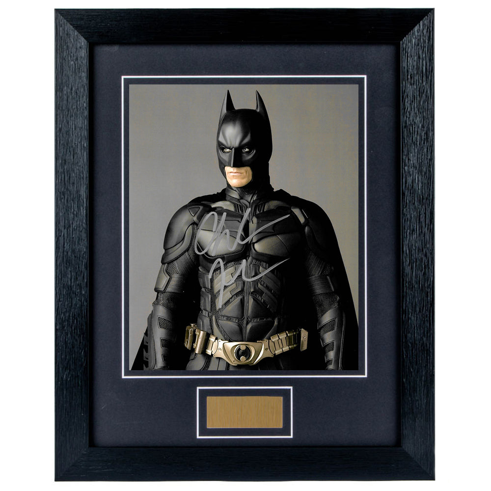 Christian Bale Personally Signed Batman 8 x 10 Photograph Framed