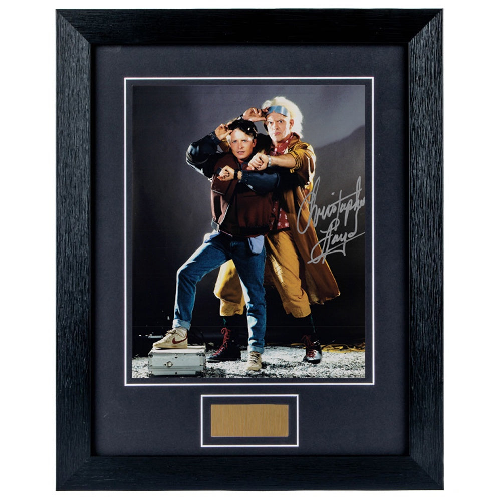 Christopher Lloyd Personally Signed Back To The Future V5 8 x 10 Photograph Framed