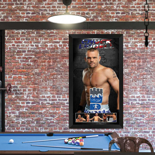 Chuck Liddell Autographed UFC Glove – Framed (COA) | Authentic MMA Memorabilia