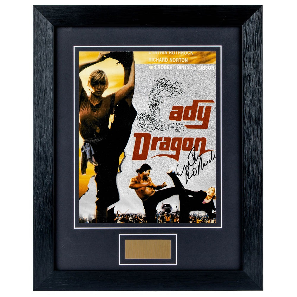 Cynthia Rothrock Personally Signed The Lady Dragon V2 8 x 10 Photograph Framed