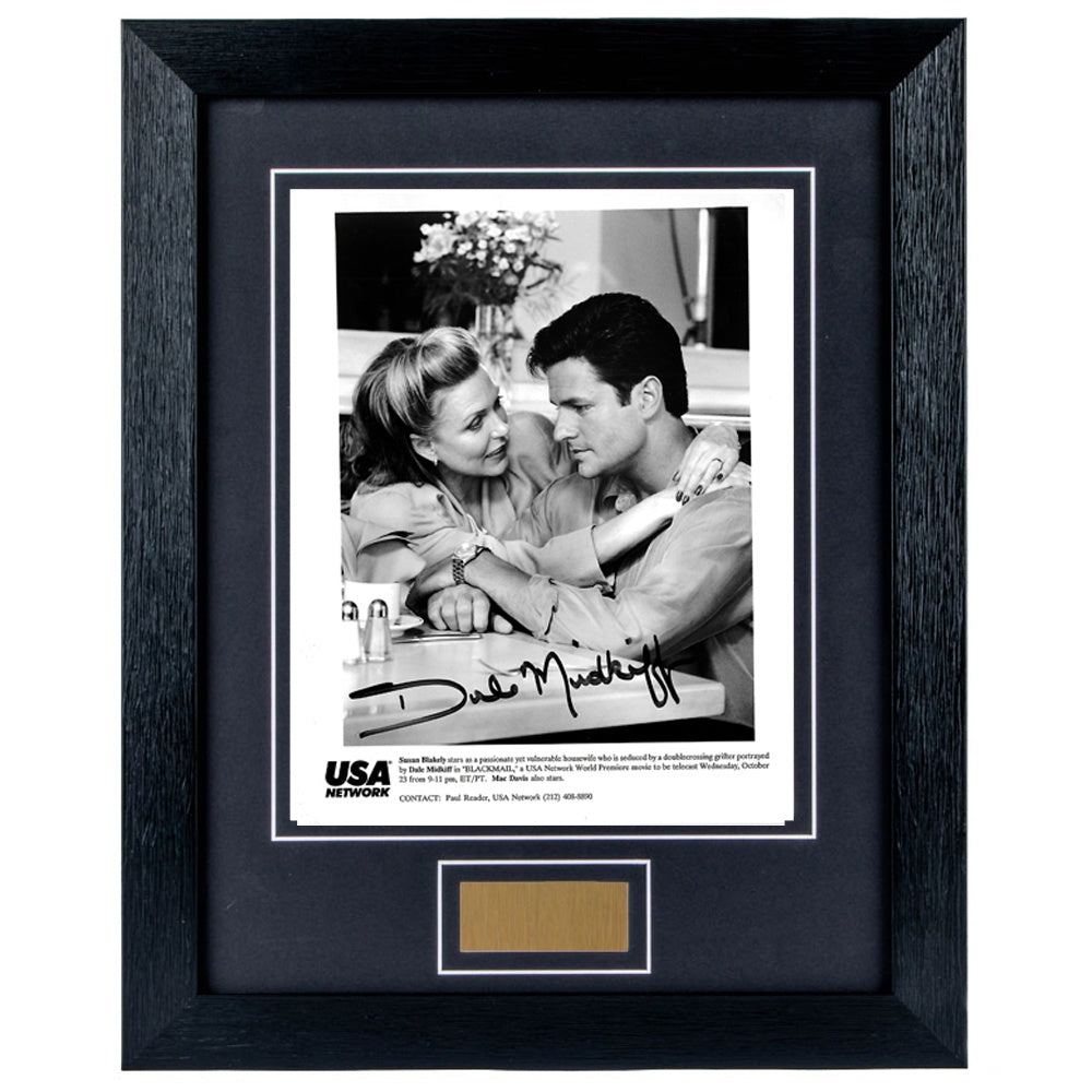 Dale Midkiff Personally Signed Blackmail 8 x 10 Photograph Framed