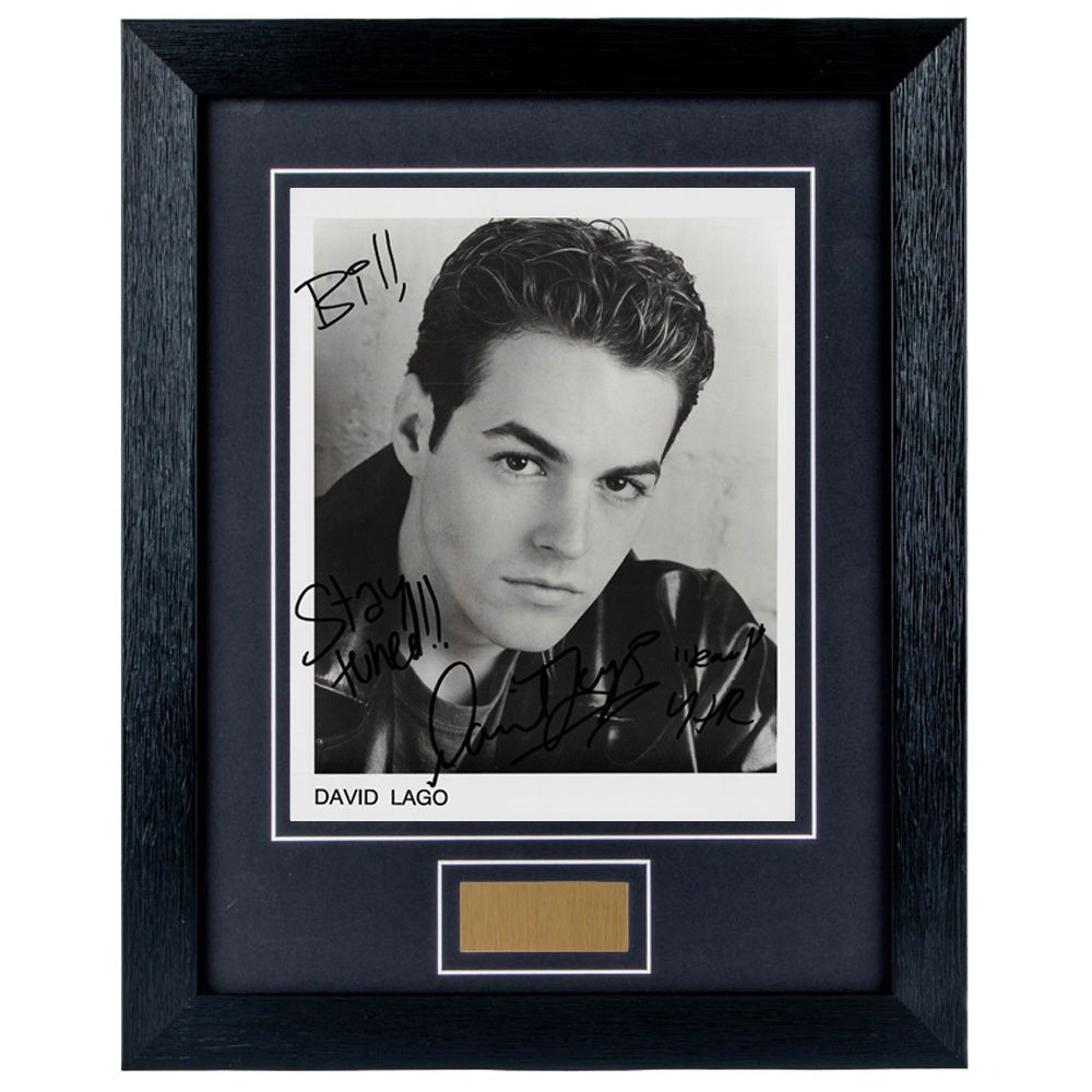 David Lago Personally Signed Personalised portrait 8 x 10 Photograph Framed