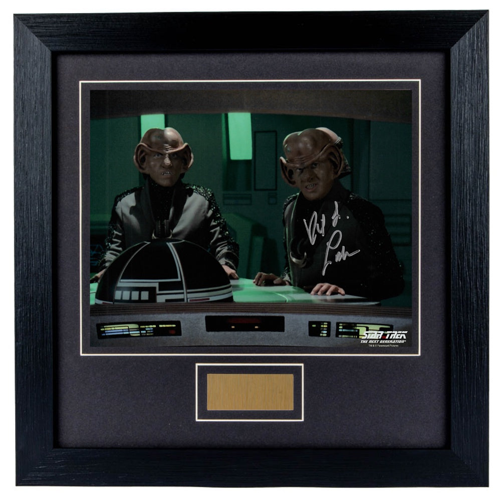 David Lander Personally Signed Star Trek Next Gen 8 x 10 Photograph Framed