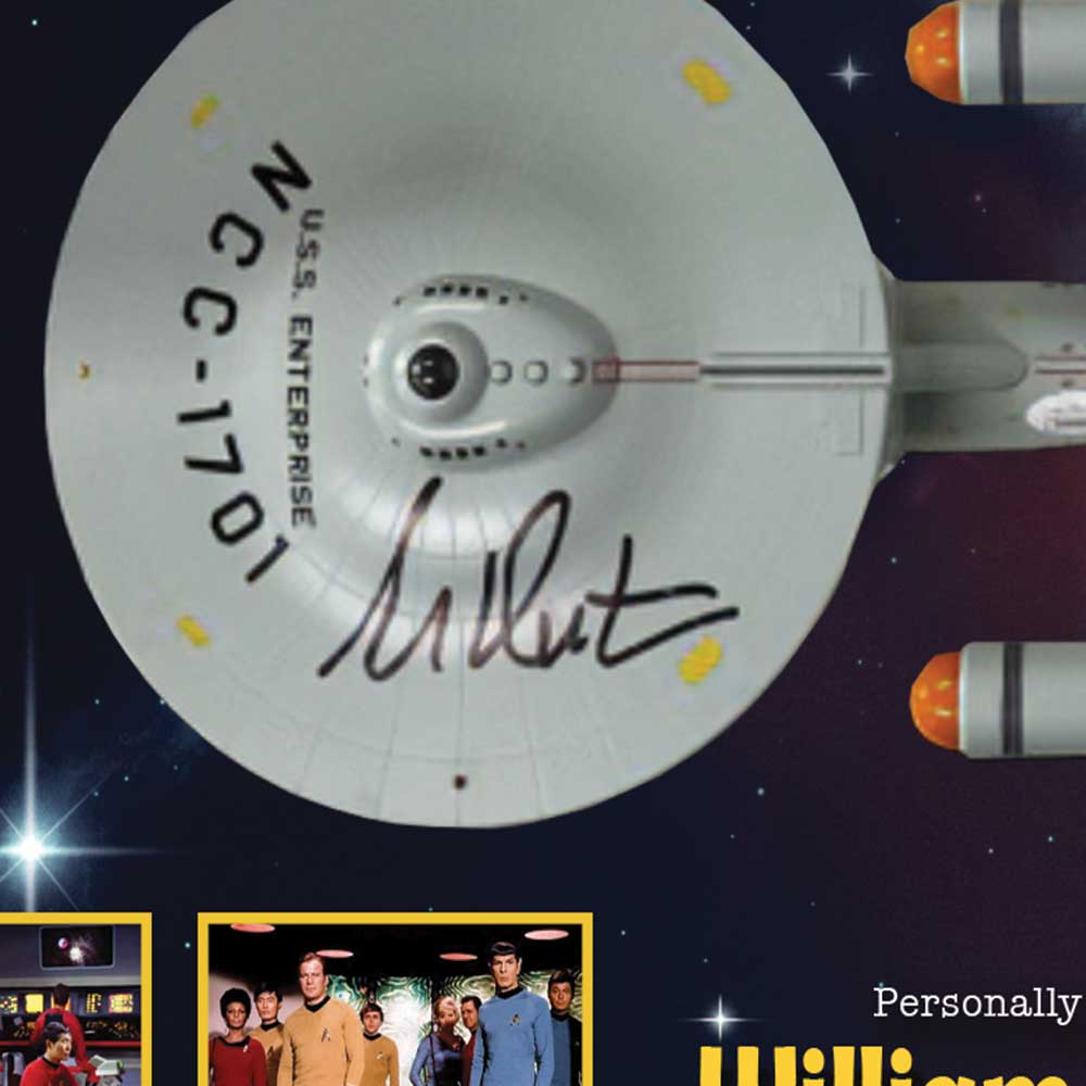 Star Trek USS Enterprise Personally Signed by William Shatner - JSA Certified