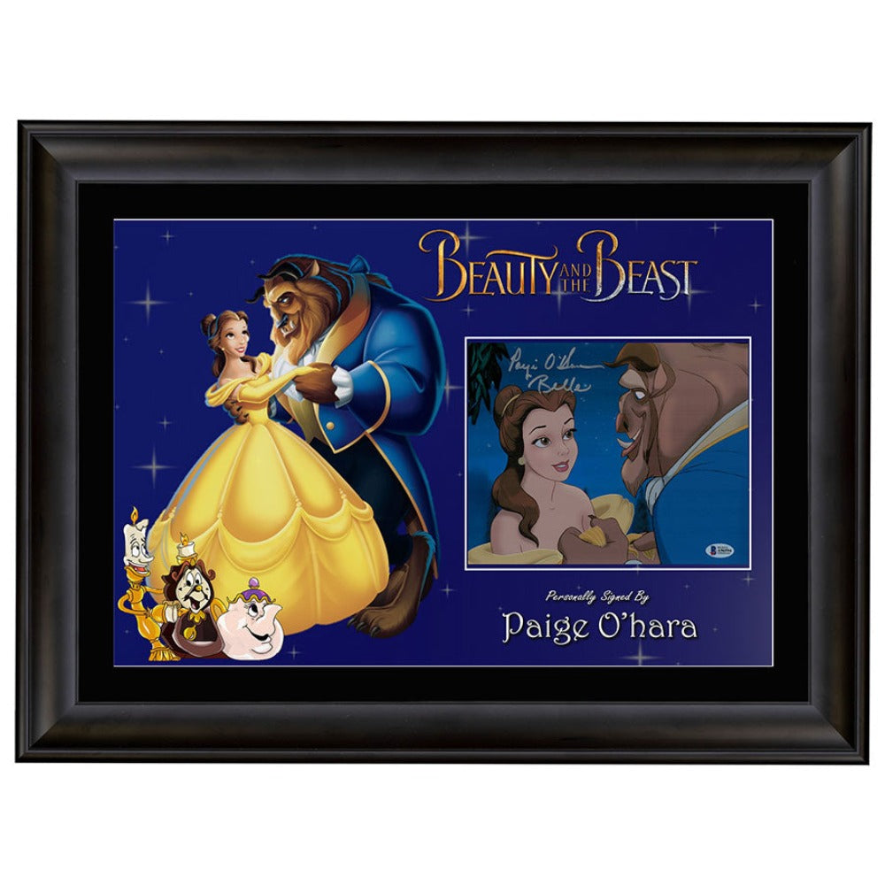 Beauty and the Beast Paige O'Hare Signed 8x10 Photo 3 BAS Framed