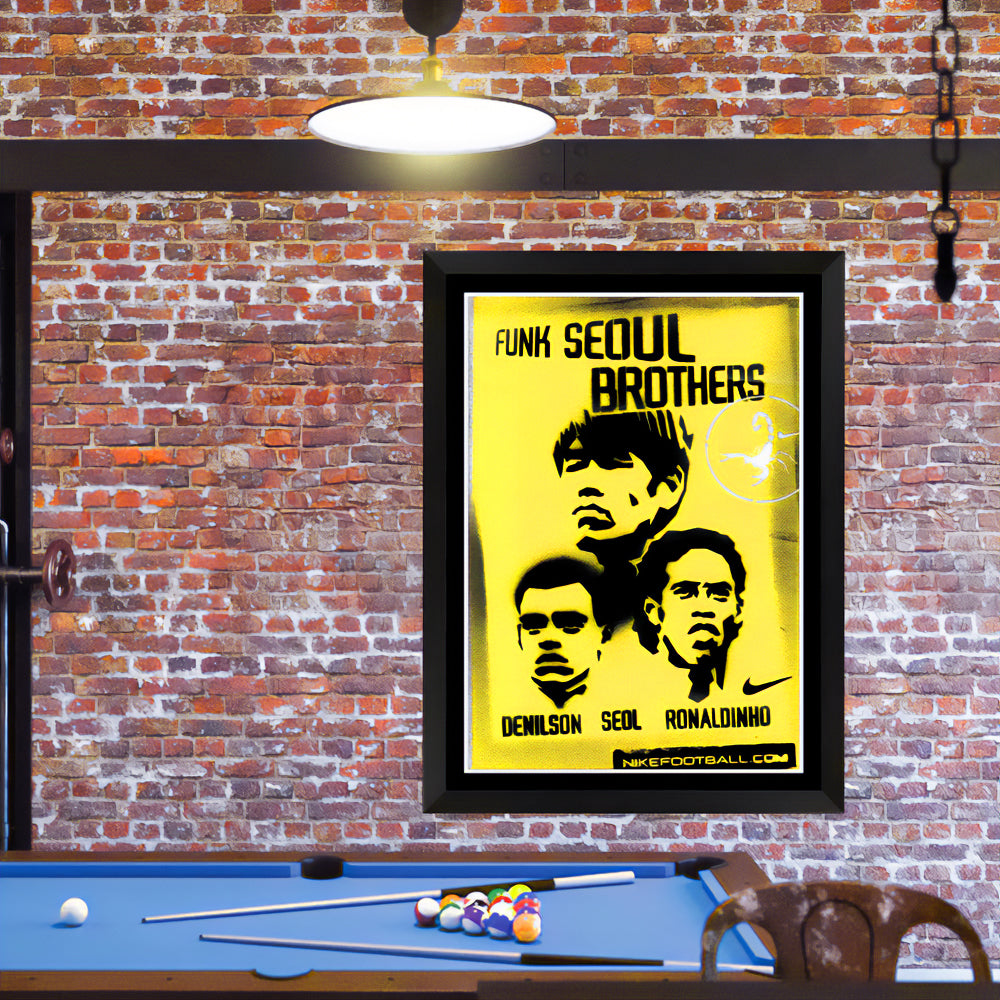 Nike Scorpion KO 2002 Funk Seoul Brothers Vintage Spray-Painted Football Artwork