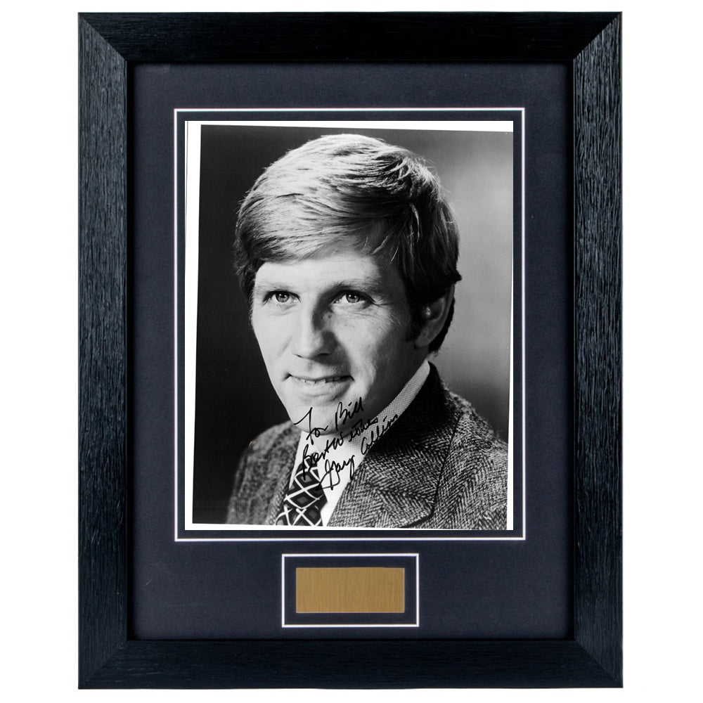 Gary Collins Personally Signed Personalised portrait V1 8 x 10 Photograph Framed