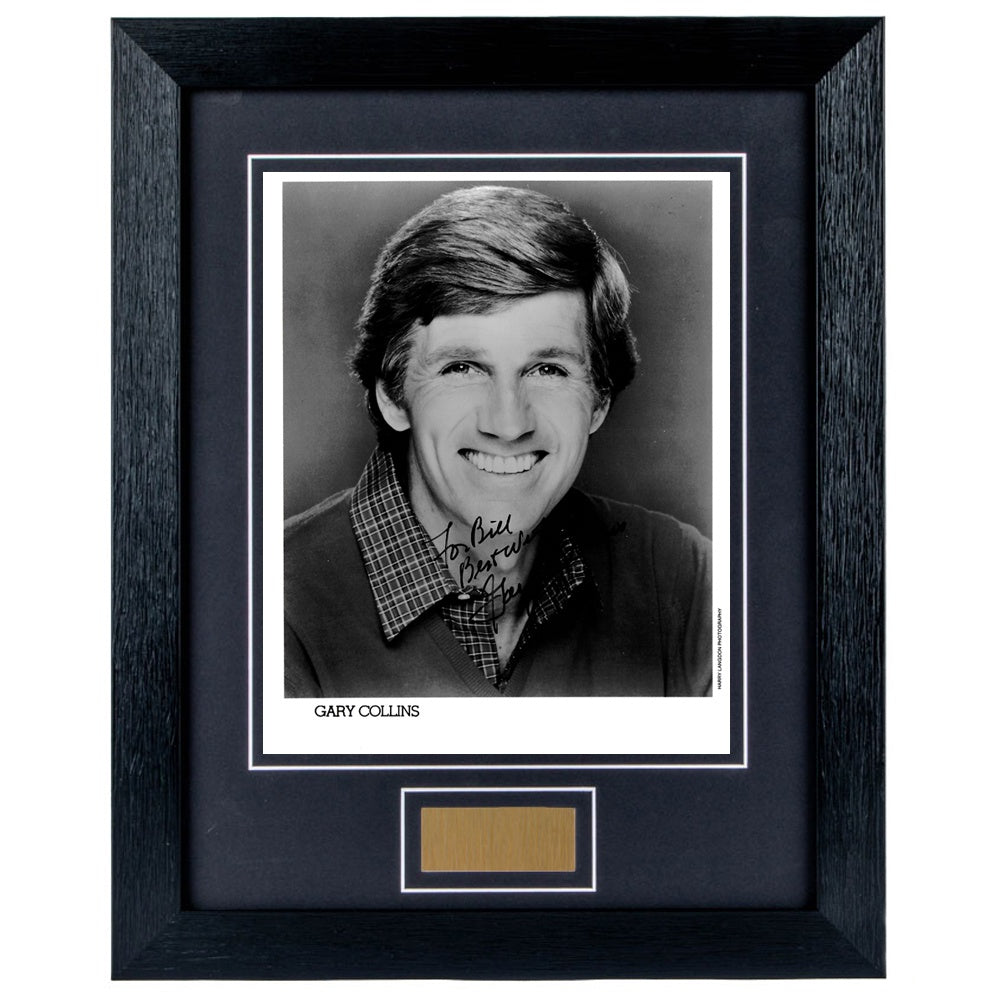 Gary Collins Personally Signed Personalised portrait V2 8 x 10 Photograph Framed