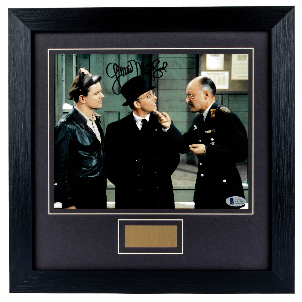 Gavin Macleod Personally Signed Hogan's Heroes 8 x 10 Photograph Framed