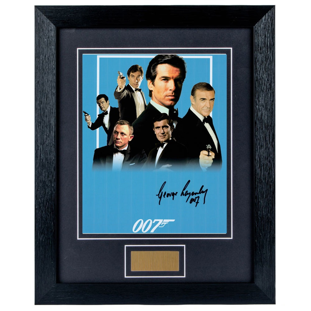 George Lazenby Personally Signed Her Majesty's Secret Service V3 8 x 10 Photograph Framed