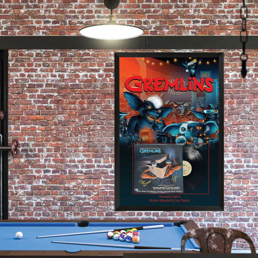 Gremlins Signed Soundtrack Display Framed – Howie Mandel & Joe Dante