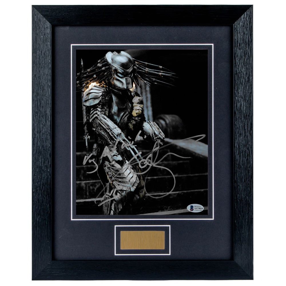 Ian Whyte Personally Signed Predator 8 x 10 Photograph Framed