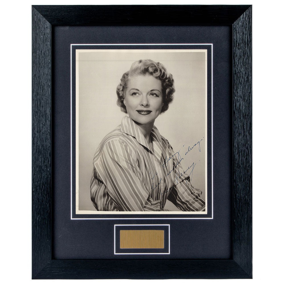 Irene Harvey Personally Signed My Three Sons personalised 8 x 10 Photograph Framed