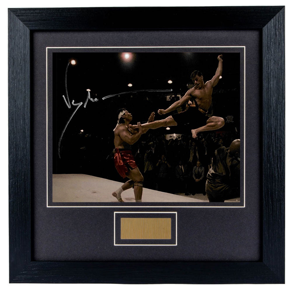 Jean-Claude Van Damme Personally Signed Blood Sport V1 8 x 10 Photograph Framed