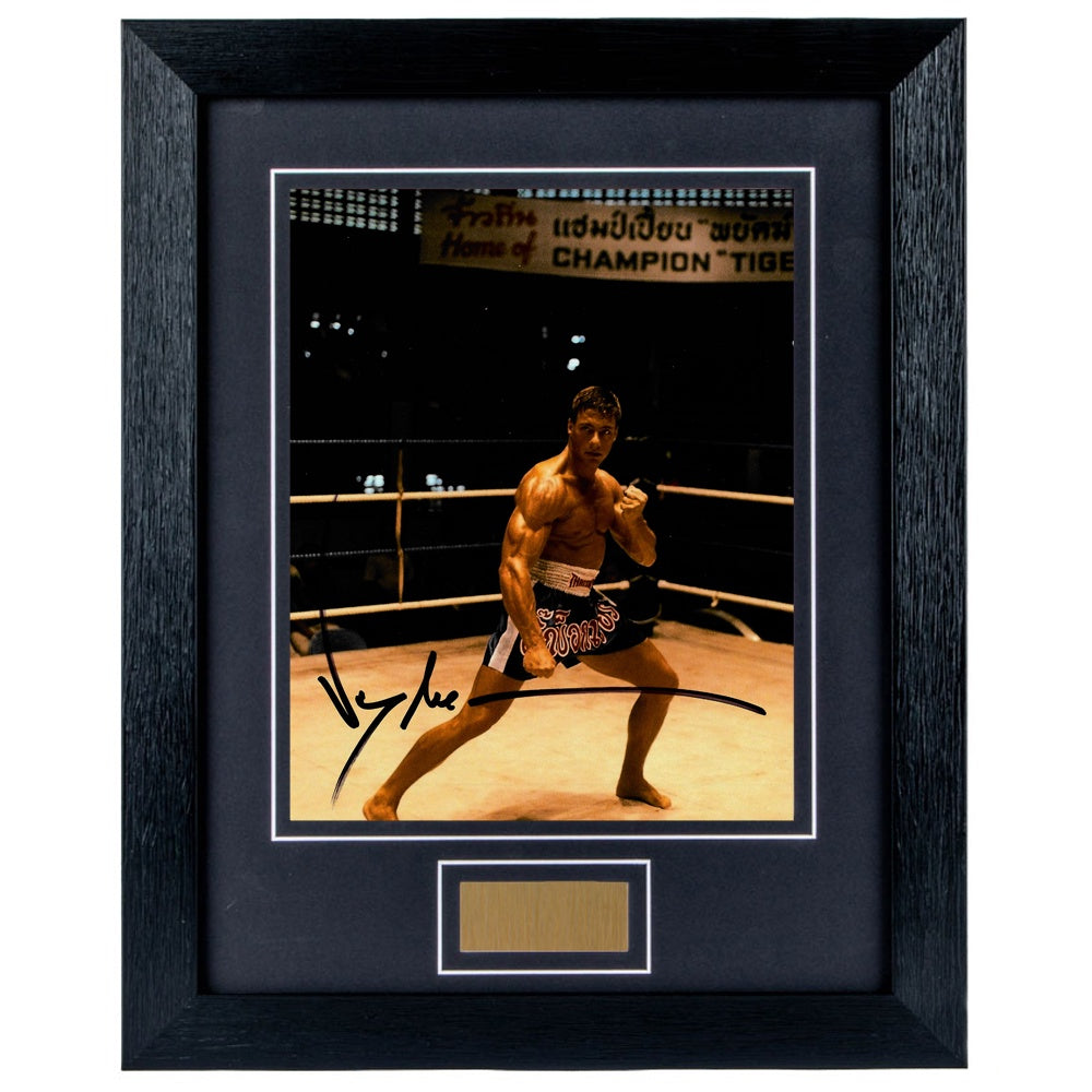 Jean-Claude Van Damme Personally Signed Kick Boxer V1 8 x 10 Photograph Framed