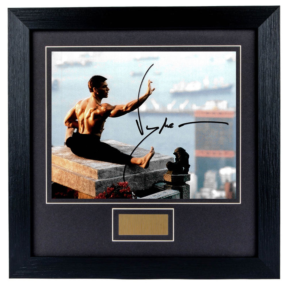 Jean-Claude Van Damme Personally Signed Kick Boxer V2 8 x 10 Photograph Framed