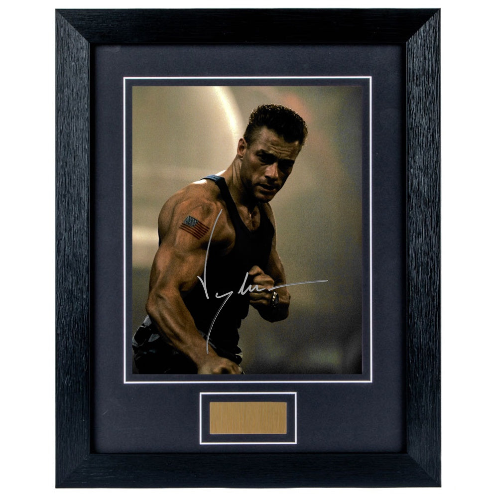 Jean-Claude Van Damme Personally Signed Streetfighter 8 x 10 Photograph Framed
