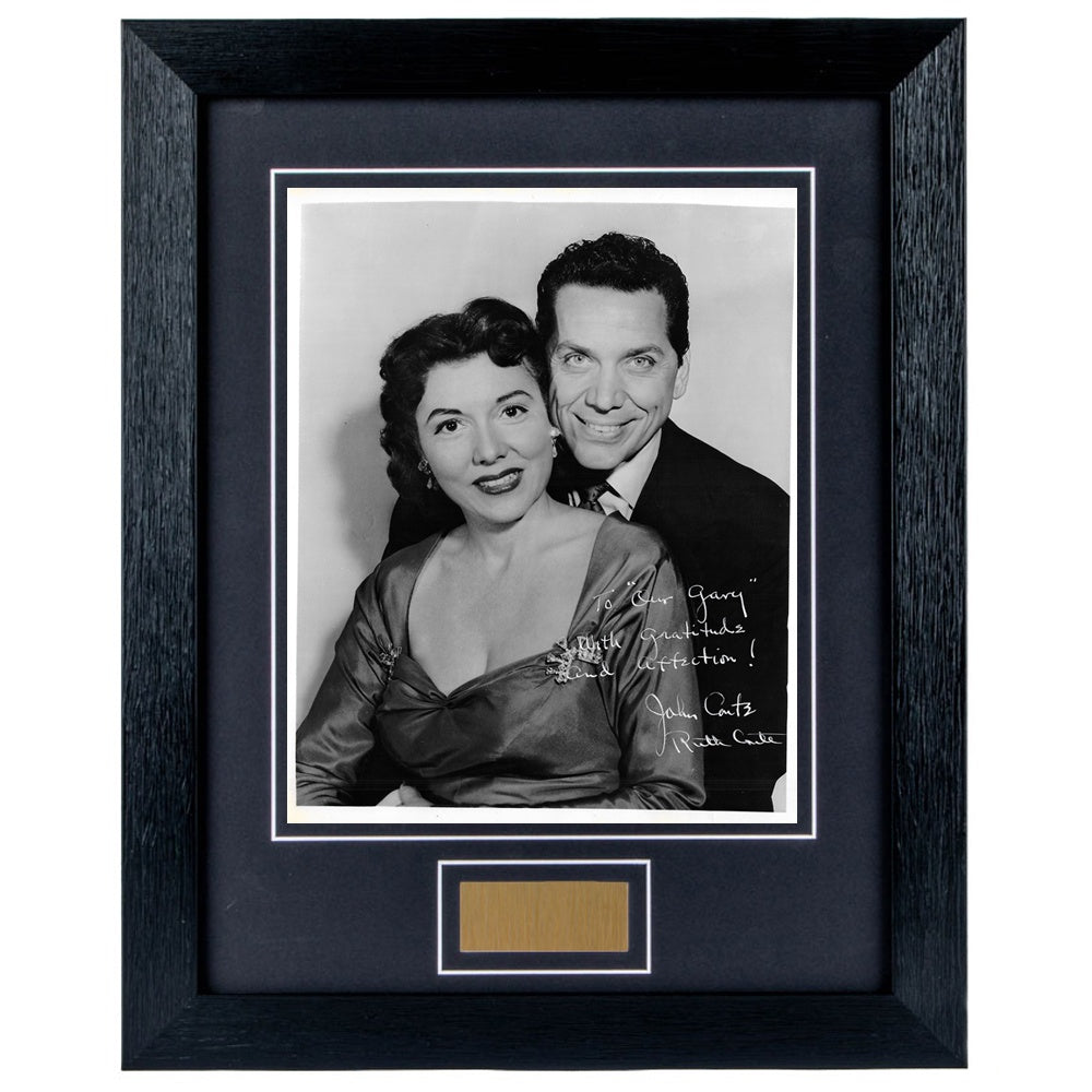 John Conte and Ruth Conte Personally Signed Personalised Portrait 8 x 10 Photograph Framed