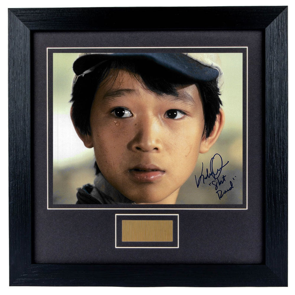 Jonathan Quan Personally Signed Indiana Jones 8 x 10 Photograph Framed