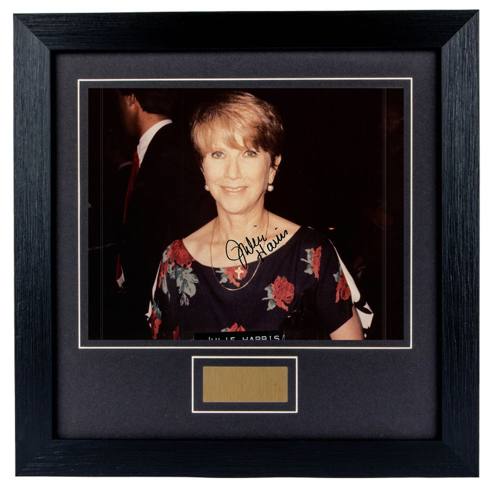Julie Harris Personally Signed Broadway Actress 8 x 10 Photograph Framed