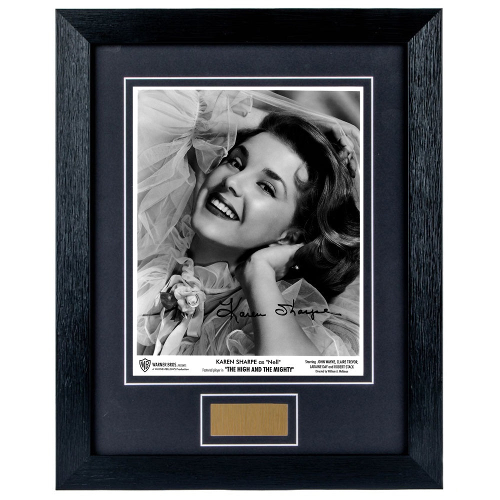 Karen Sharpe Personally Signed The High and The Mighty 8 x 10 Photograph Framed