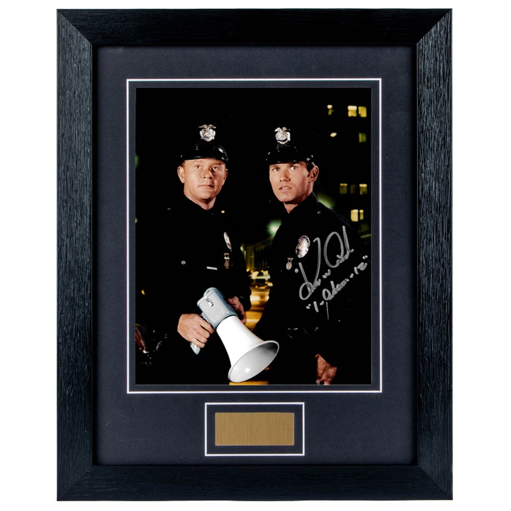 Kent McCord Personally Signed Adam 12 V1 8 x 10 Photograph Framed
