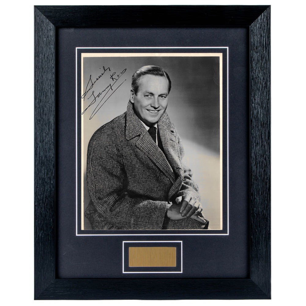 Lanny Ross Personally Signed Portrait 8 x 10 Photograph Framed