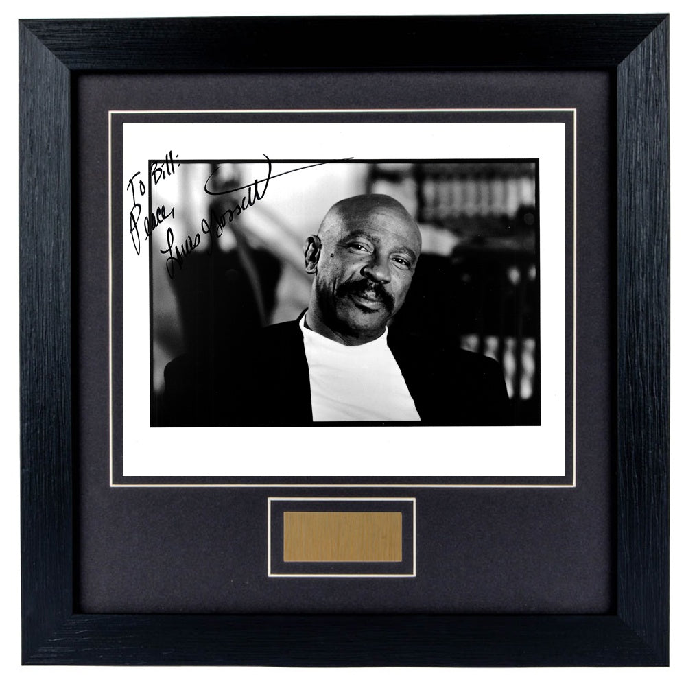 Louis Gossett Jr Personally Signed An Officer and a Gentleman 8 x 10 Photograph Framed