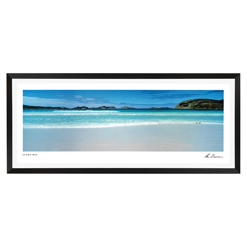 Lucky Bay by Ken Duncan - Pristine Coastal Landscape Print Framed