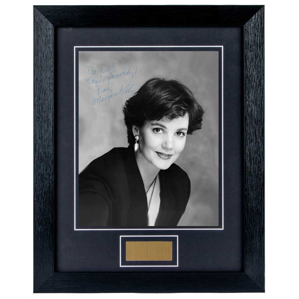 Margaret Colin Personally Signed Personalised portrait 8 x 10 Photograph Framed