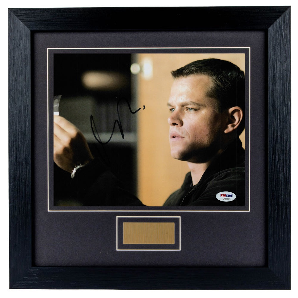 Matt Damon Personally Signed Jason Bourne V2 8 x 10 Photograph Framed