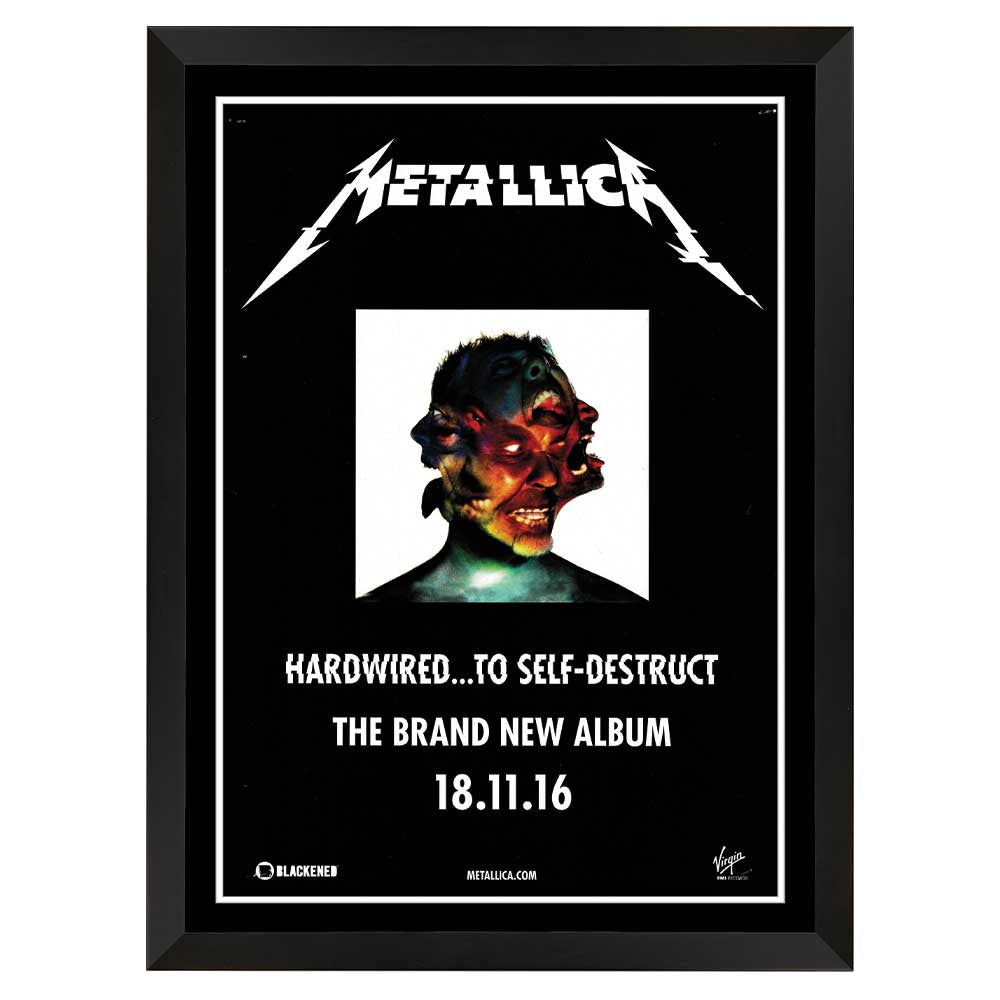 Metallica Hardwired… to Self-Destruct Album Poster Unframed