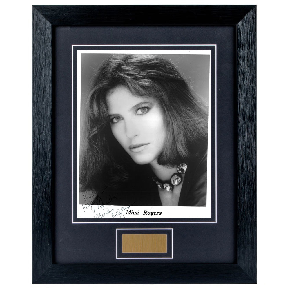 Mimi Rogers Signed Portrait 8x10 Photo Framed