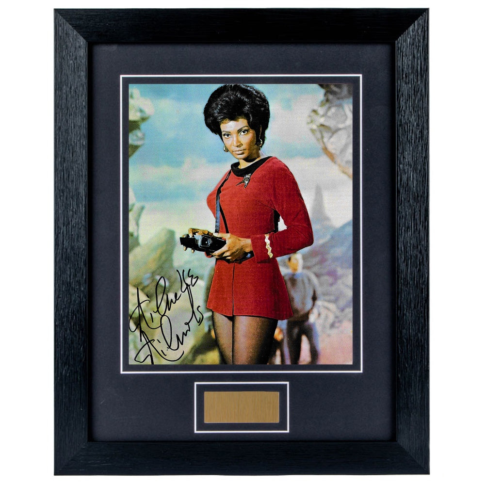 Nichelle Nichols Personally Signed Star Trek V4 8 x 10 Photograph Framed