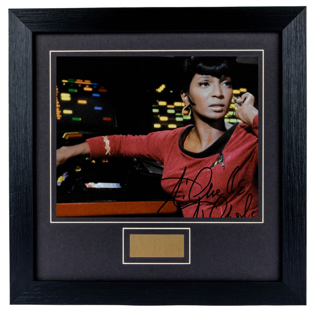 Nichelle Nichols Personally Signed Star Trek V6 8 x 10 Photograph Framed