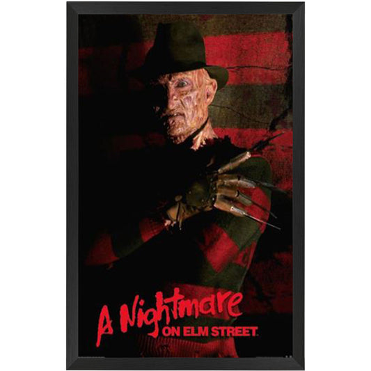 Nightmare On Elm Street - Freddy Kruger Poster Framed