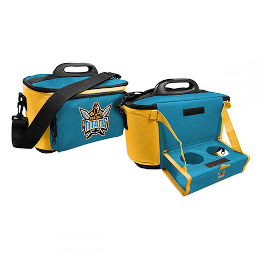 Gold Coast Titans NRL Team Lunch Box Cooler Bag with Tray