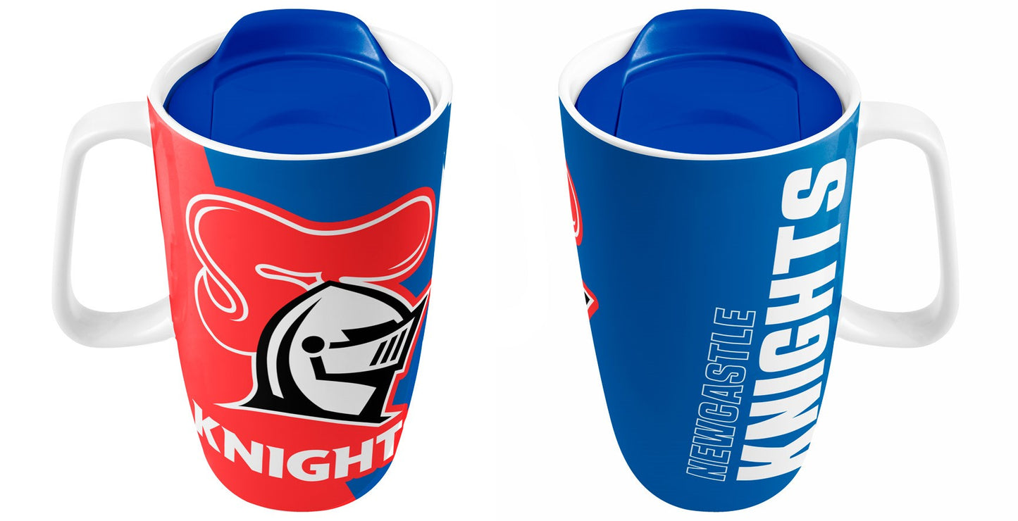 Newcastle Knights NRL Travel Mug with Handle