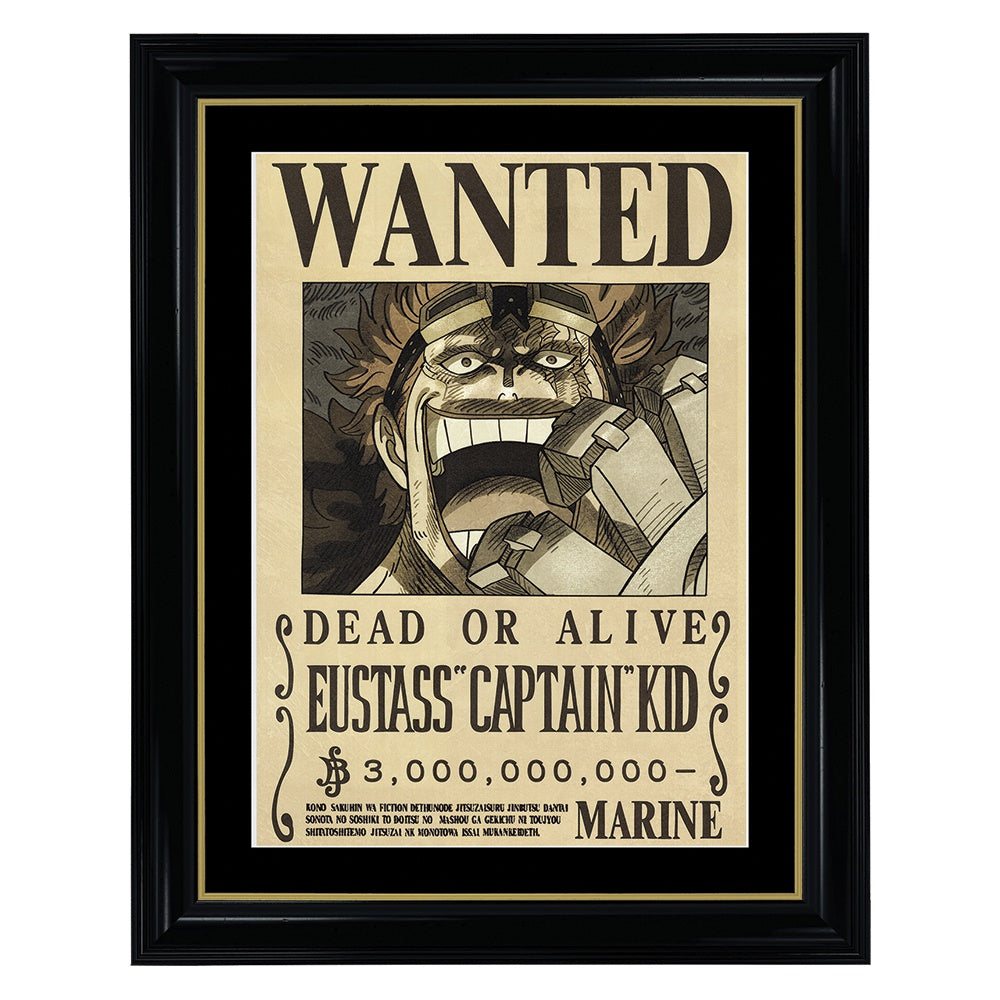 One Piece Eustass "Captain" Kid Wanted Poster - Collectible Framed