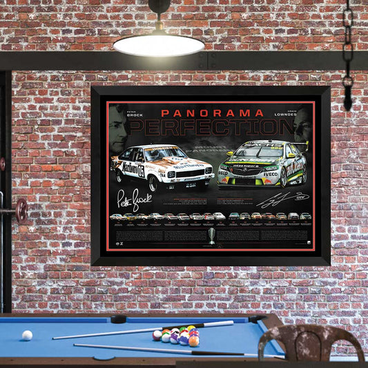 Panorama Perfection Signed By Craig Lowndes Print Framed